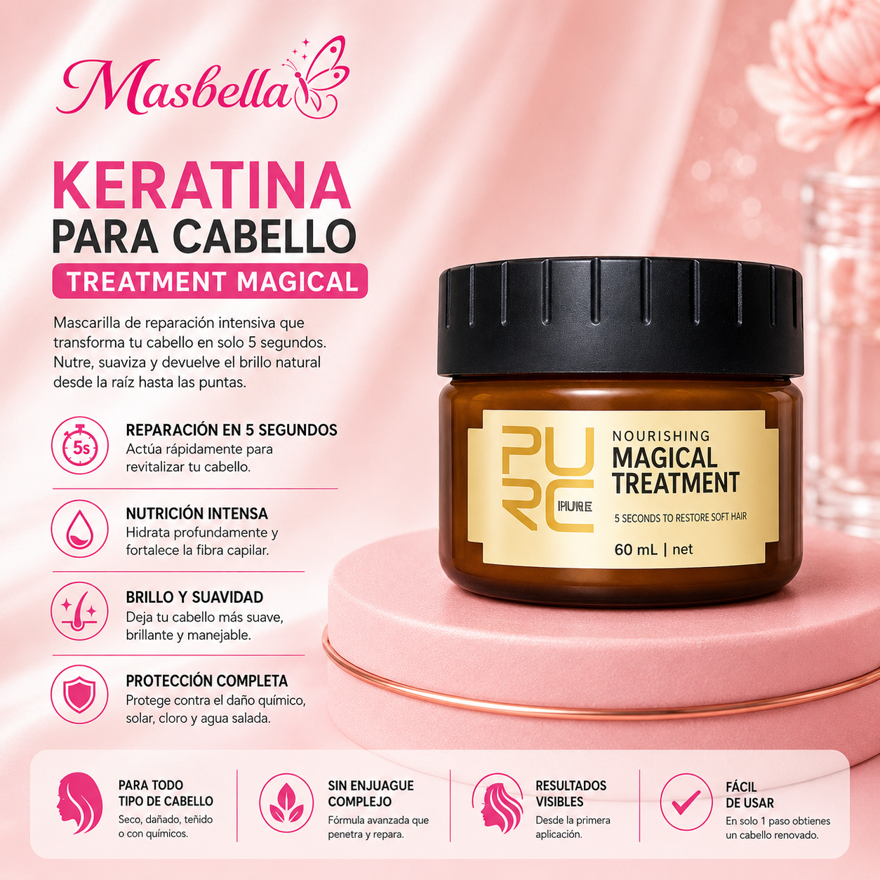 Keratina para cabello PURE
