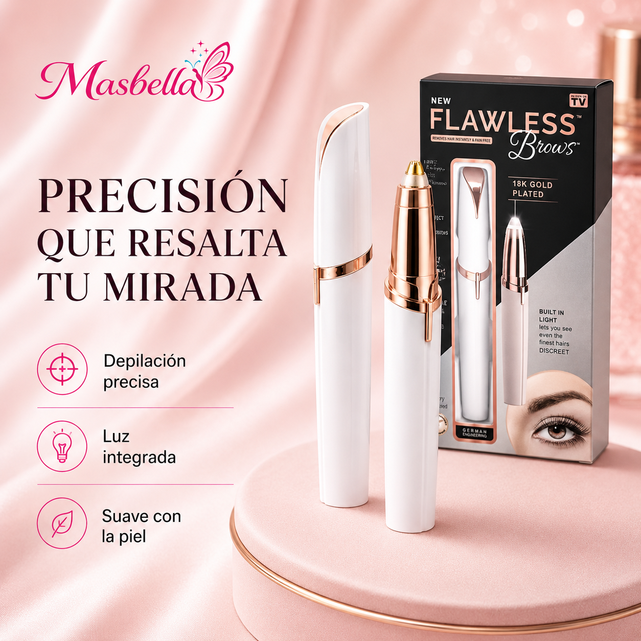 Depilador facial de cejas electrica