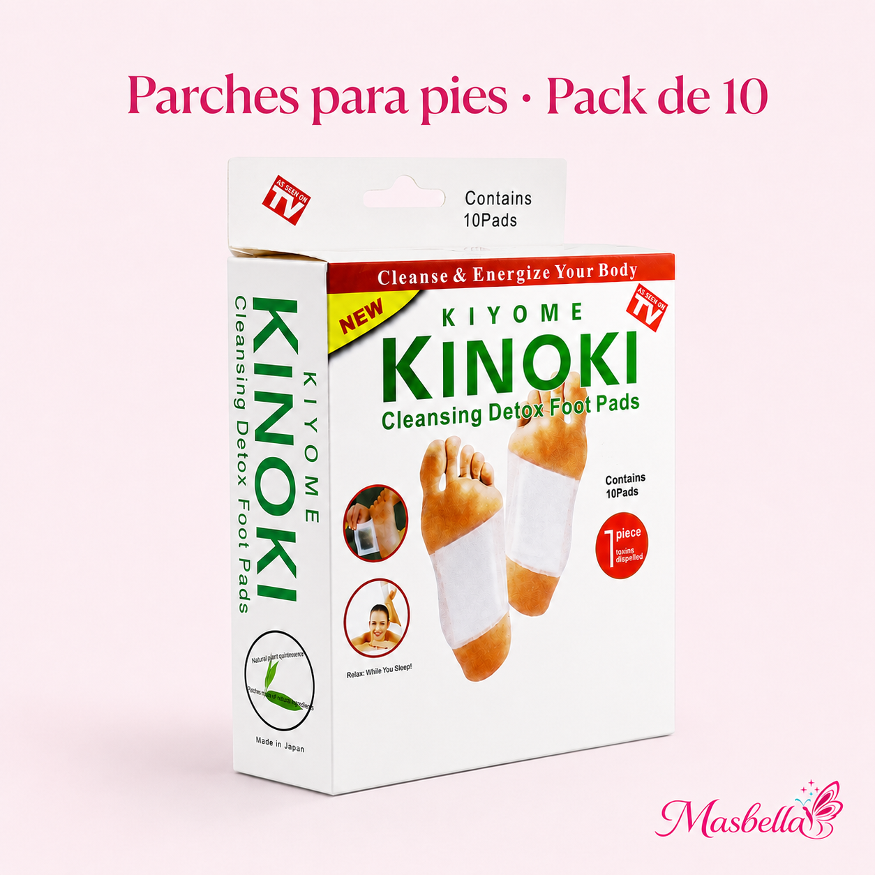 Parches para Pies Kinoki – Pack de 10