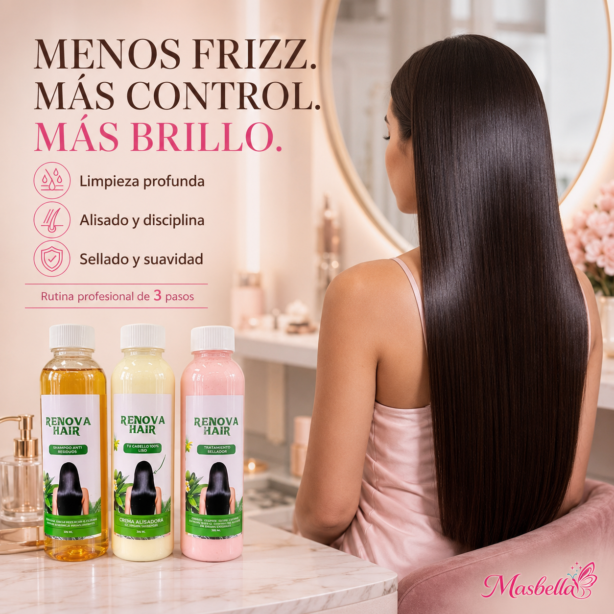 Kit Renova Hair de 3 Pasos – 3 × 500 ml