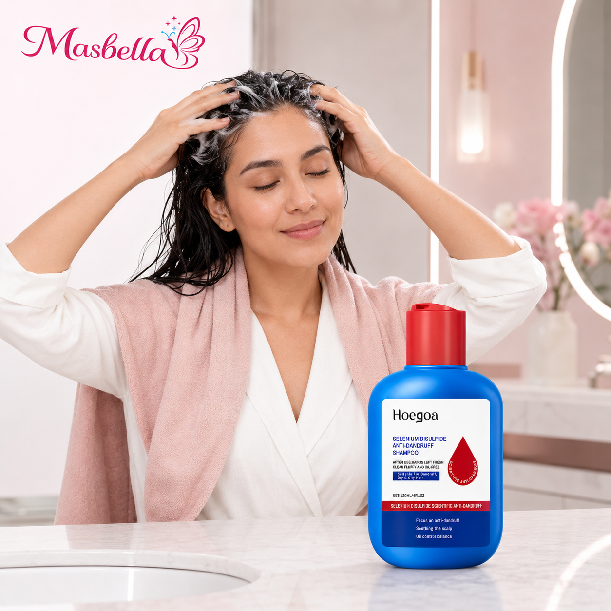 Shampoo Anticaspa Hoegoa con Disulfuro de Selenio – 120 ml