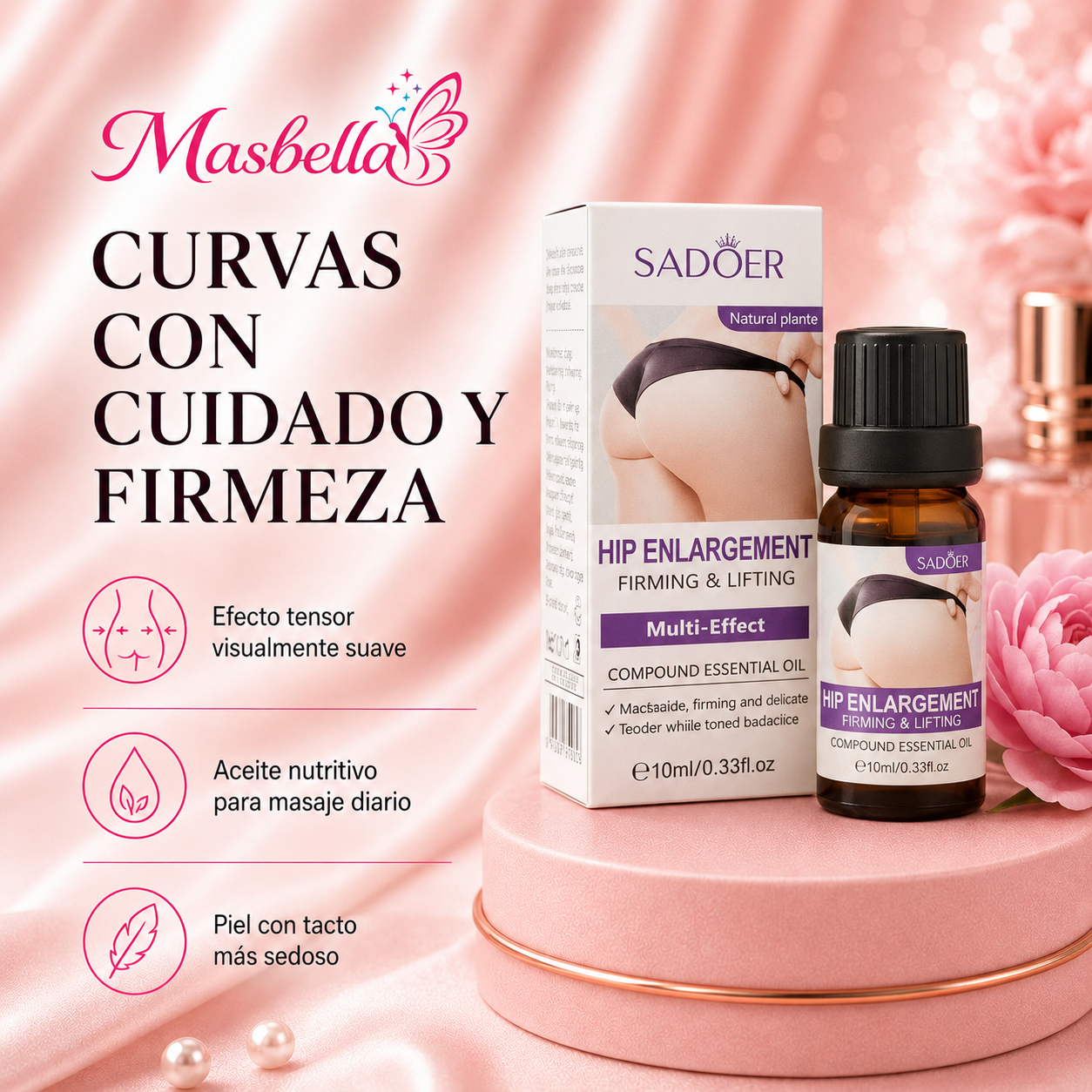 Suero Reafirmante Gluteo Busto Celulitis