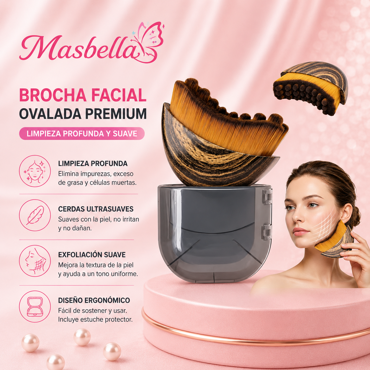 Cepillo Facial para Masaje de Contorno