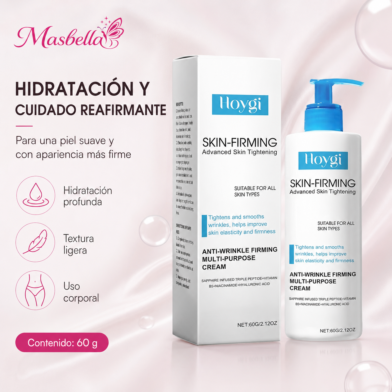 Crema Reafirmante Corporal Hoygi Skin-Firming – 60 g