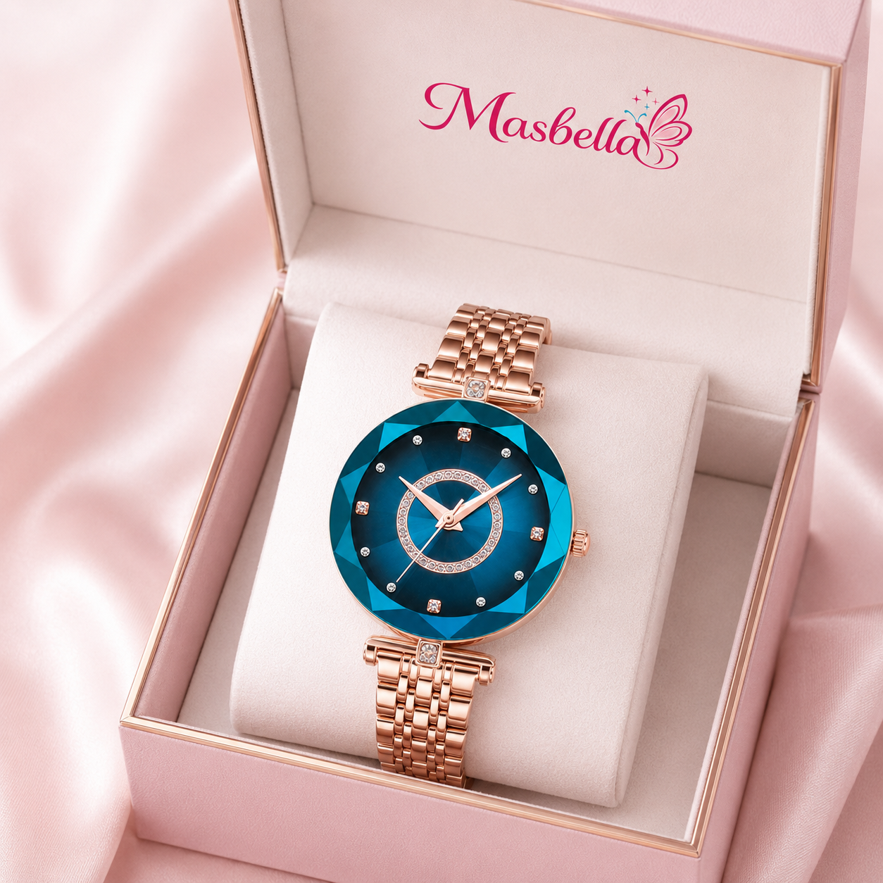 Reloj Aura Azul | Elegancia en Oro Rosa